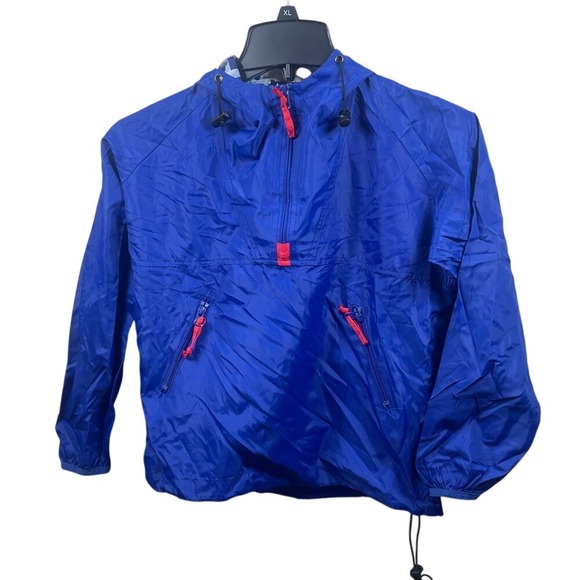 anna lane Other - Anna Lane Blue Anorak Jacket Quarter Zip Windbreaker Lightweight Kids Size‎ S